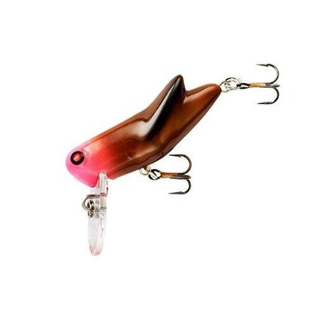 Rebel Crickhopper TopwaterCrankbait Lure, 1 12 332Oz, Hot Head, Floating F73552